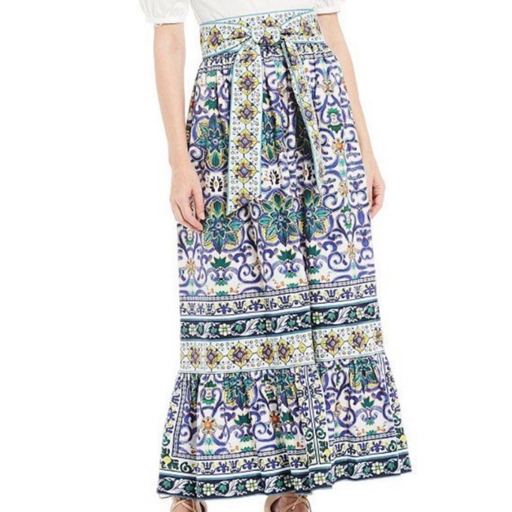 Antonio Melani Tegan Skirt Mosaic Promenade Fern